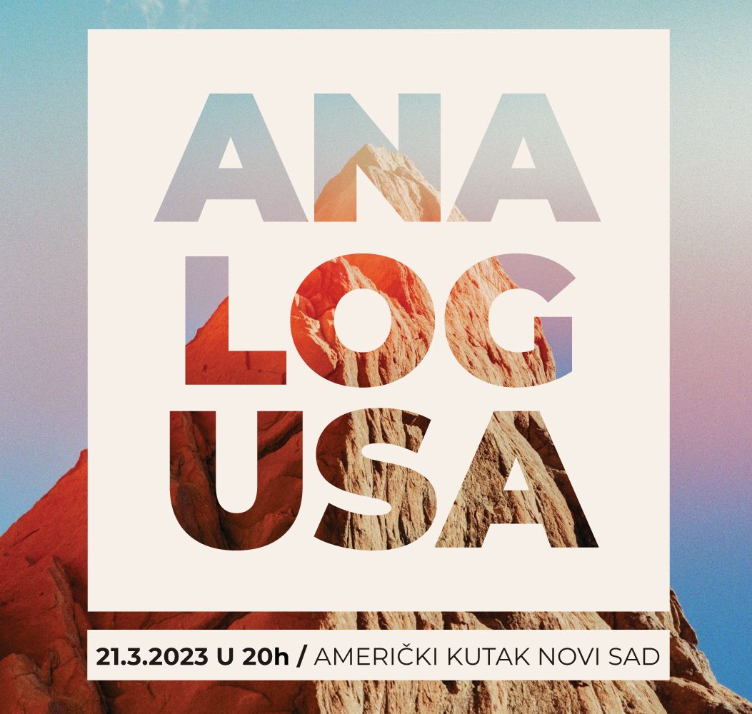Analog USA art exhibition poster