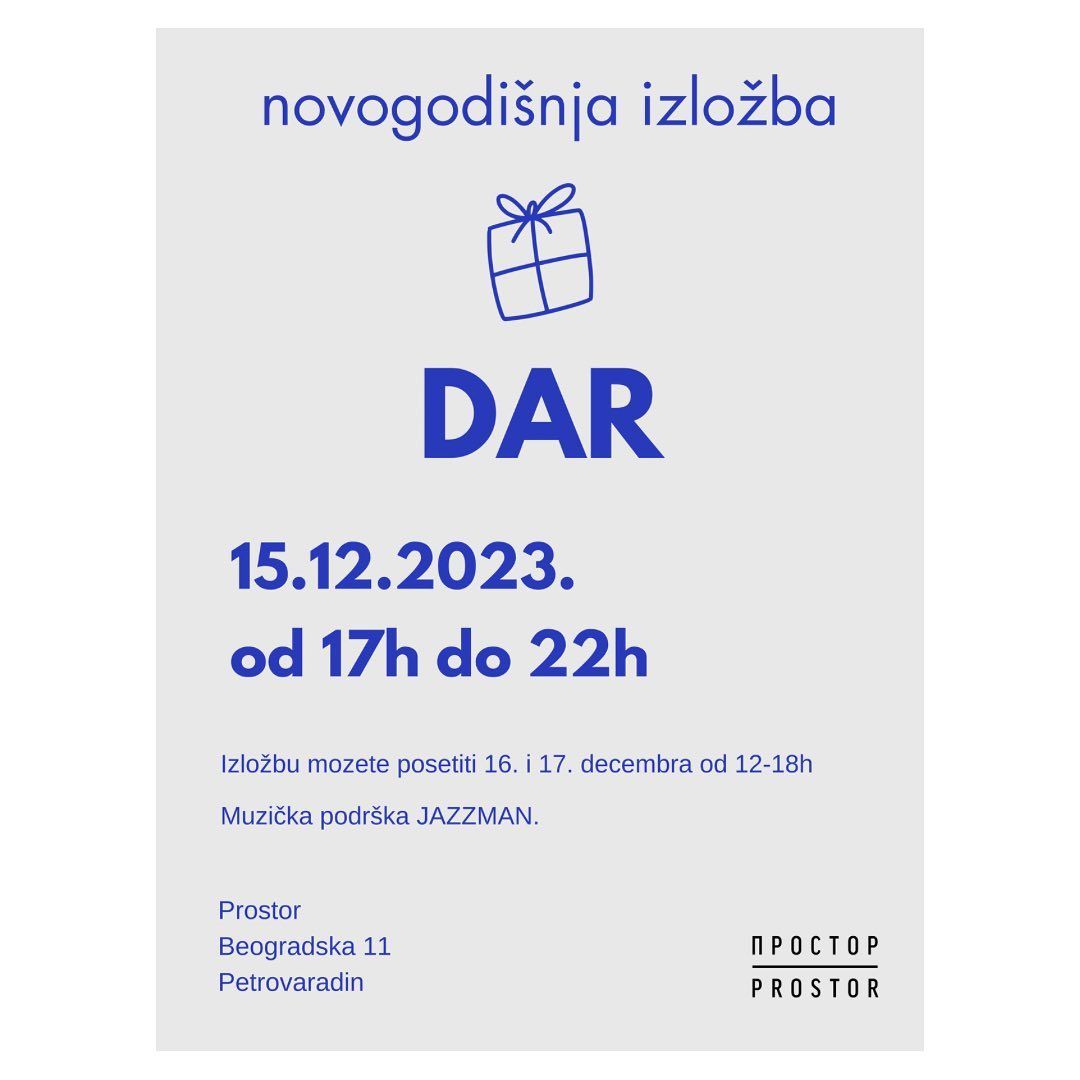 Group exhibition - 'Gift' poster