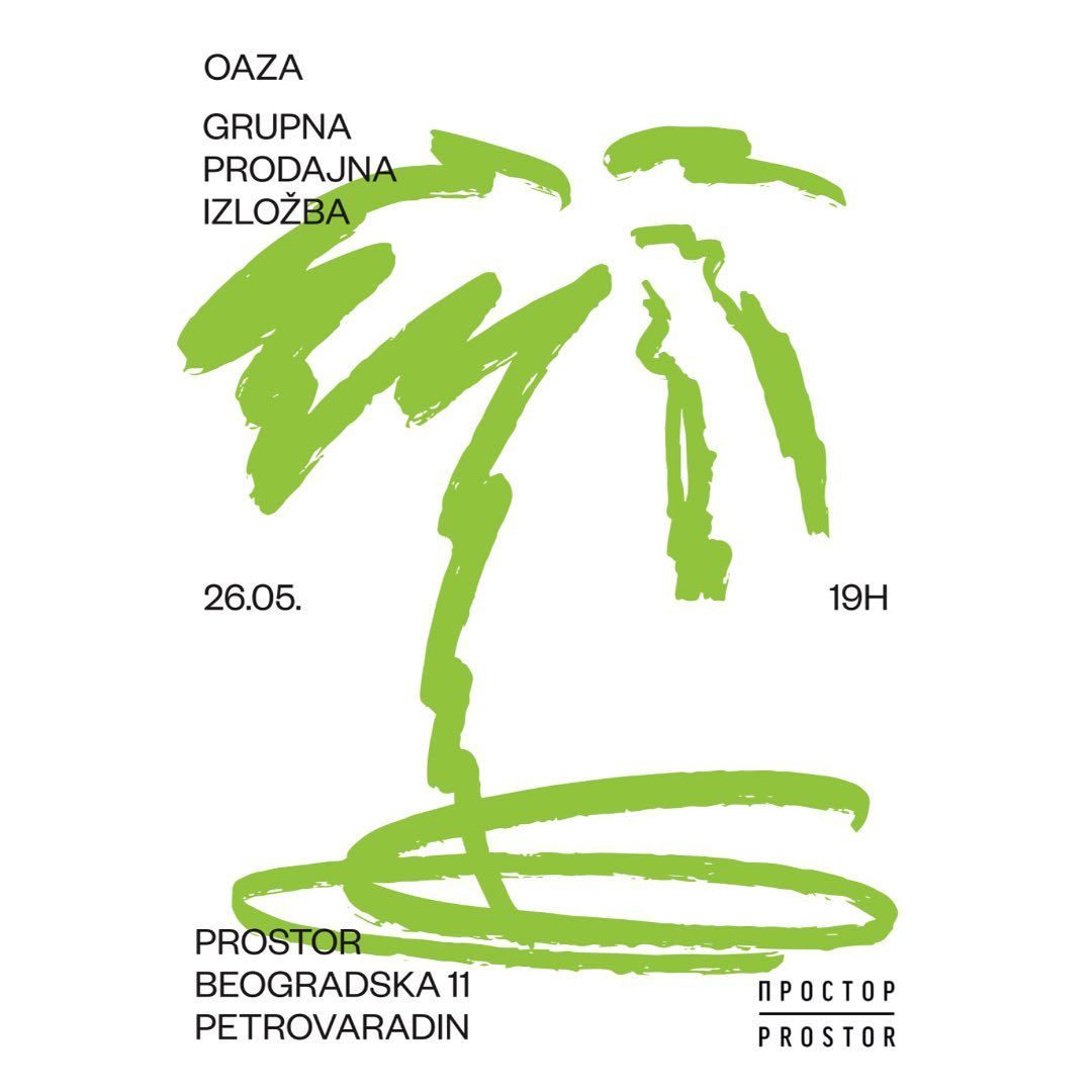 Group exhibition - 'Oasis' poster